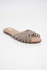 Pink Diamante Flats