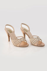 Rose Gold Embellished Heel