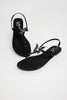 Black Butterfly Slingback Flats