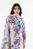 Stitched Floral Satin Printed Shirt