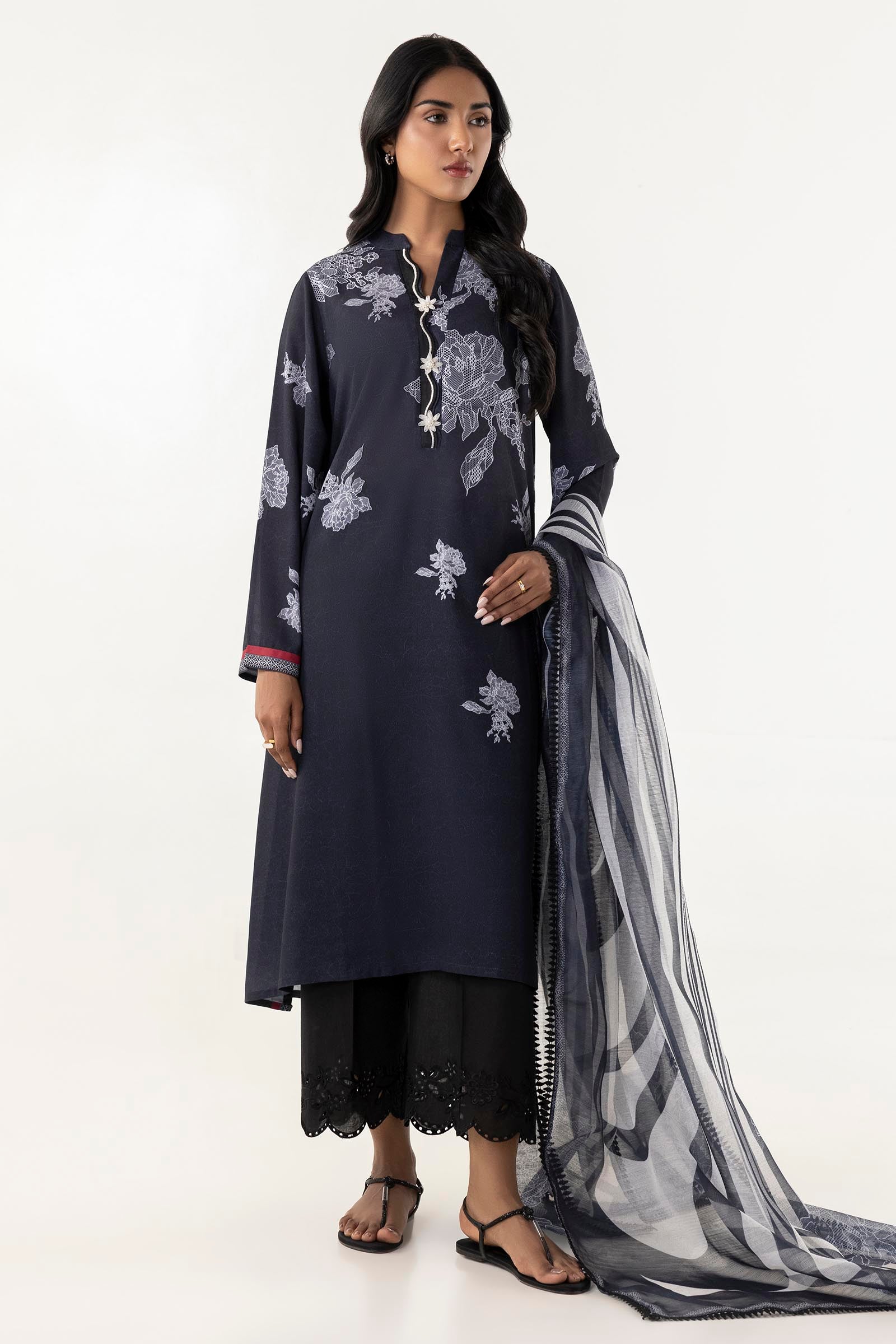 Stitched Crepe Shirt Main image