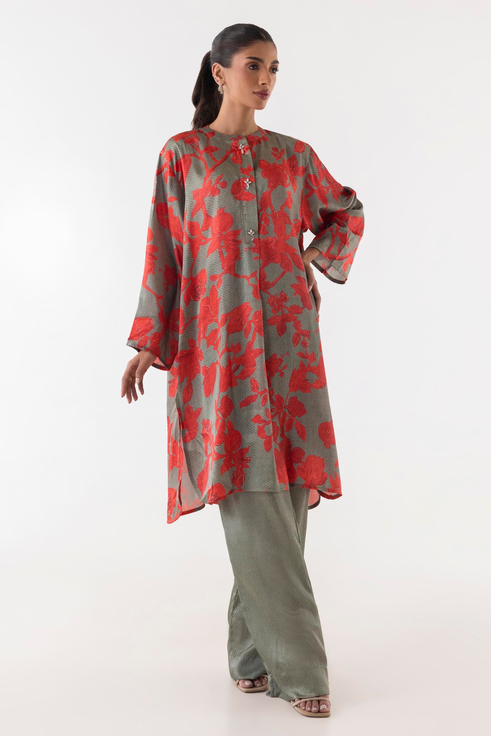 Multi Floral Printed Shirt Main image