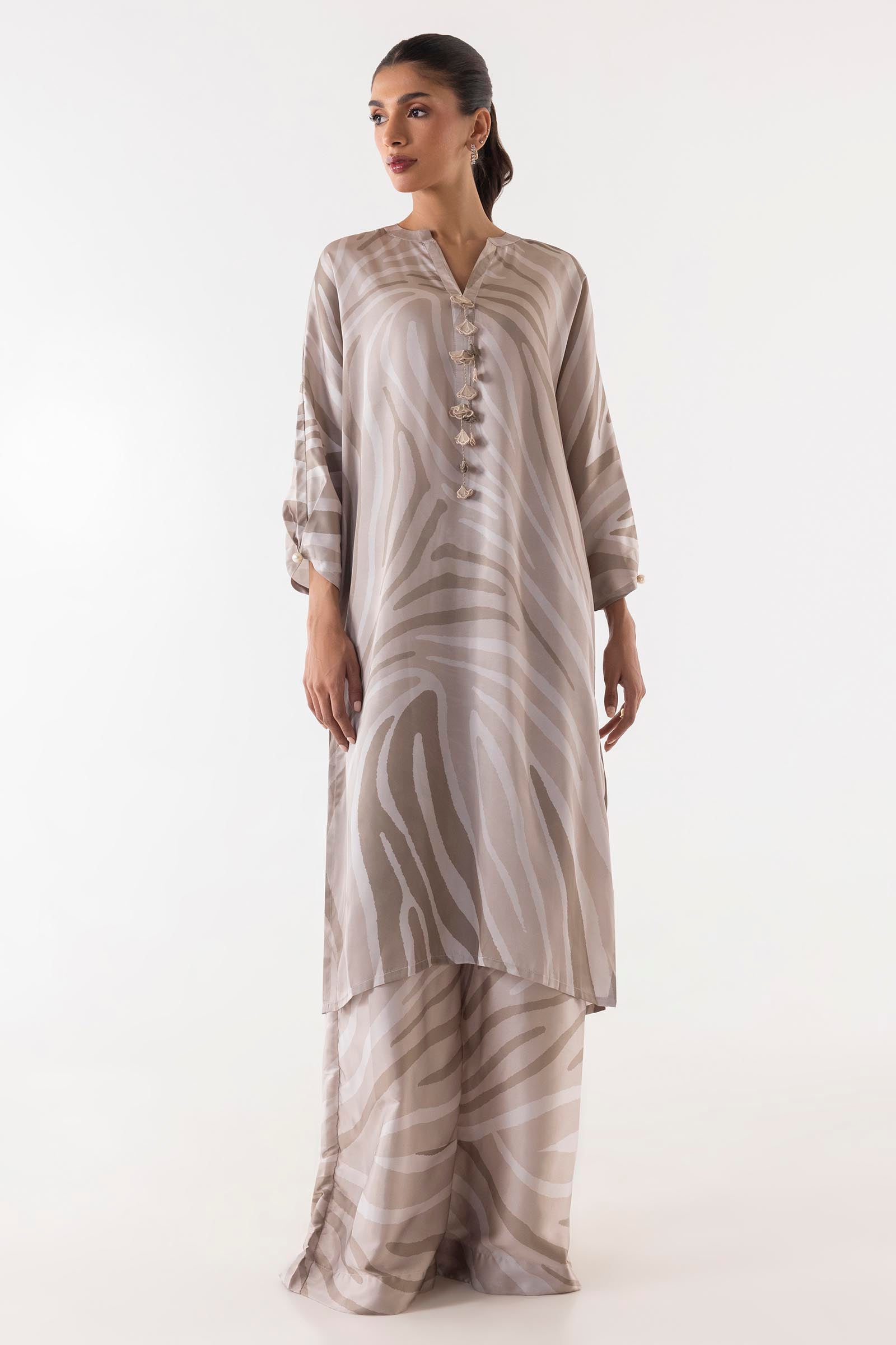 Stitched Satin Shirt Main image