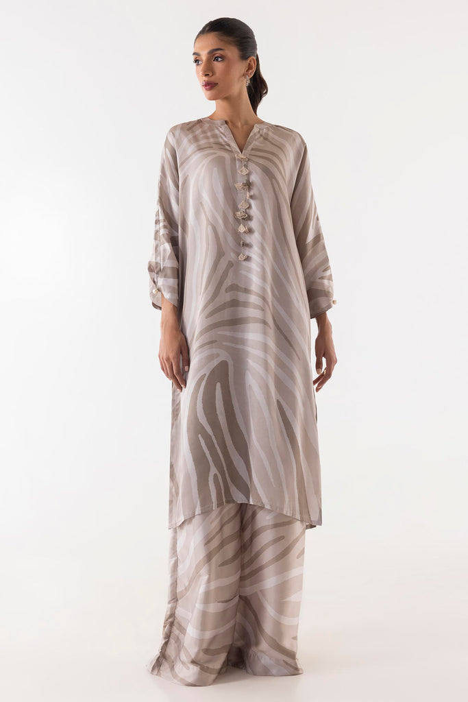 Stitched Satin Shirt