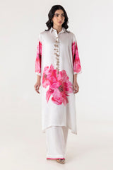 Stitched Poly Satin Shirt