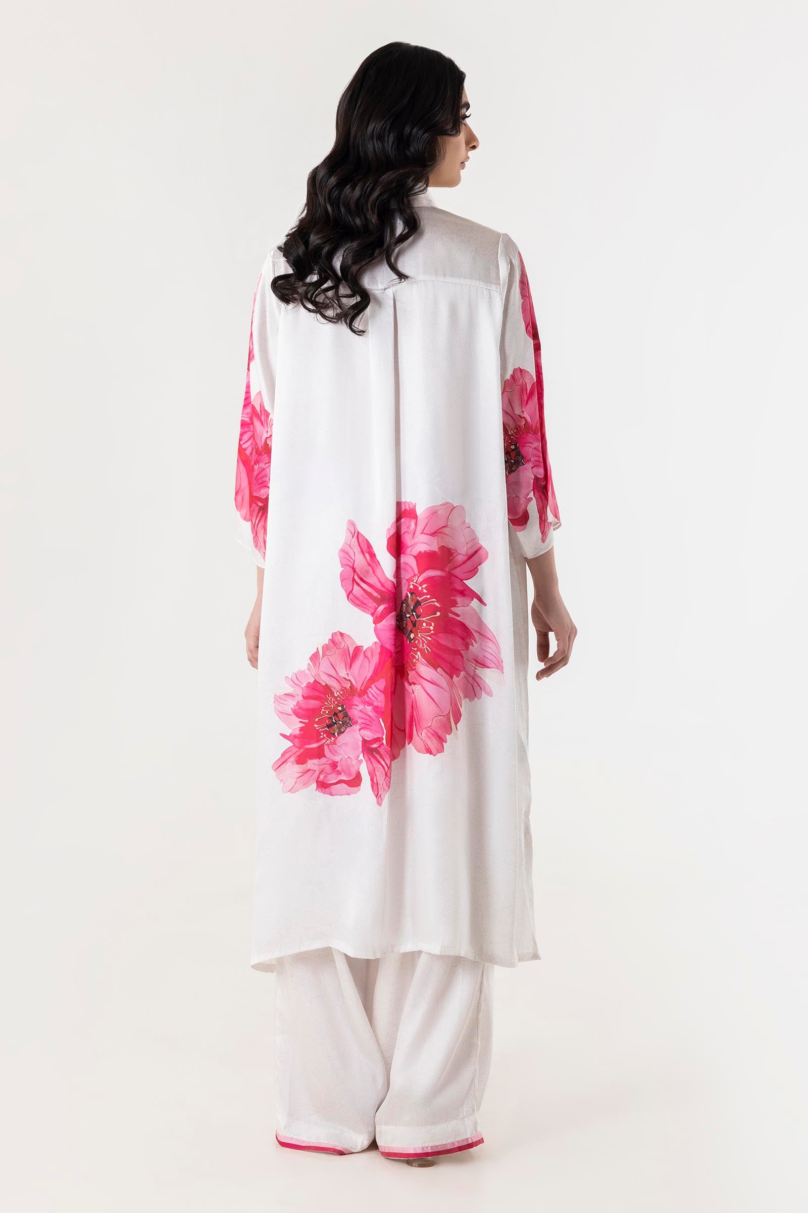 Stitched Poly Satin Shirt Secondary image