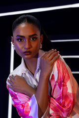 Stitched Poly Satin Shirt