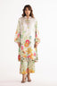 Stitched Printed Satin Shirt