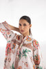 Stitched Printed Satin Shirt + Boot Pants
