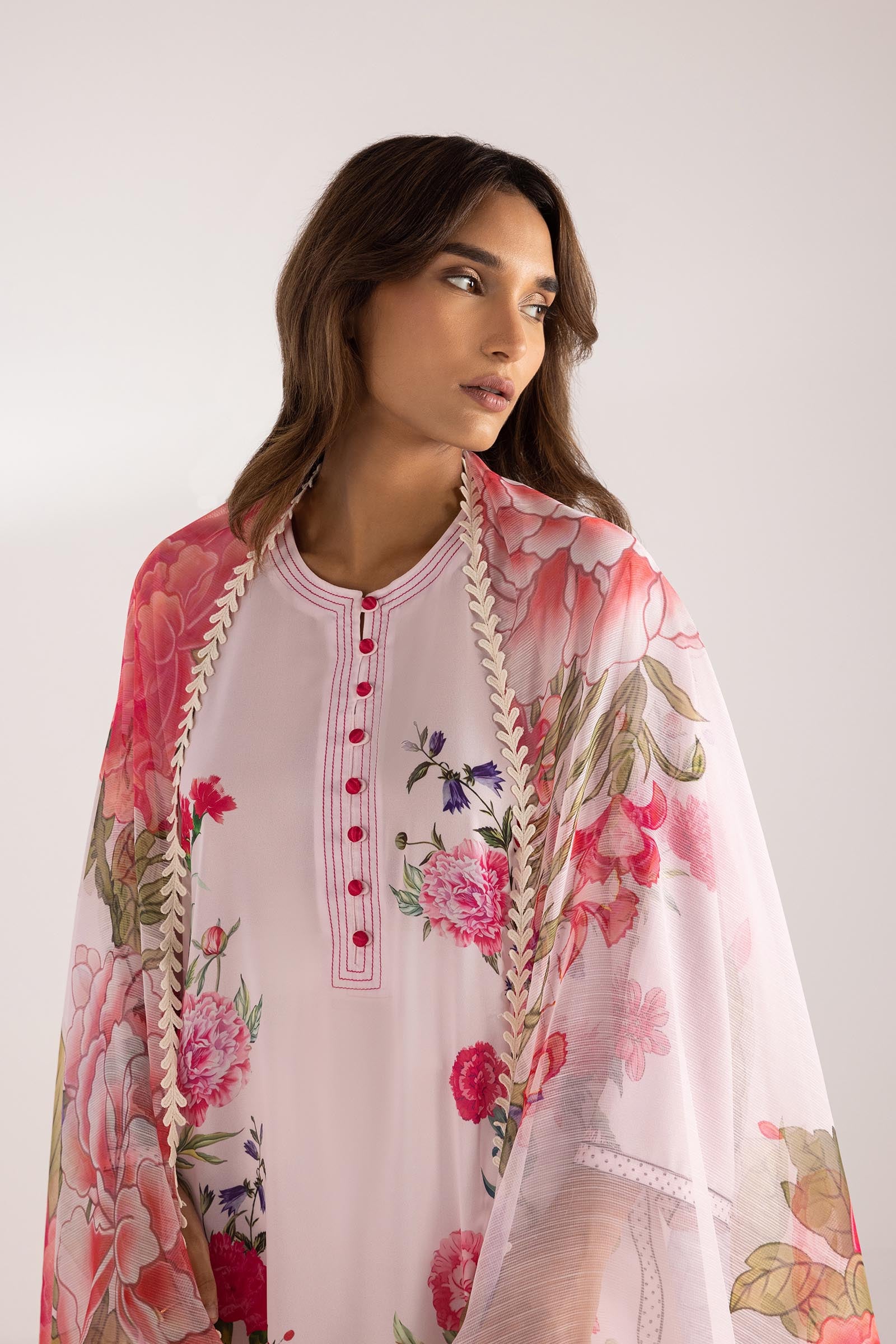 Stitched Printed Crepe Shirt + Dupatta Secondary image