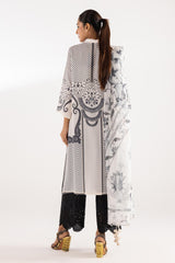 Stitched Embroidered Crepe Shirt + Dupatta