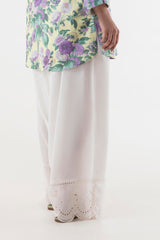Stitched Embroidered Linen Shalwar