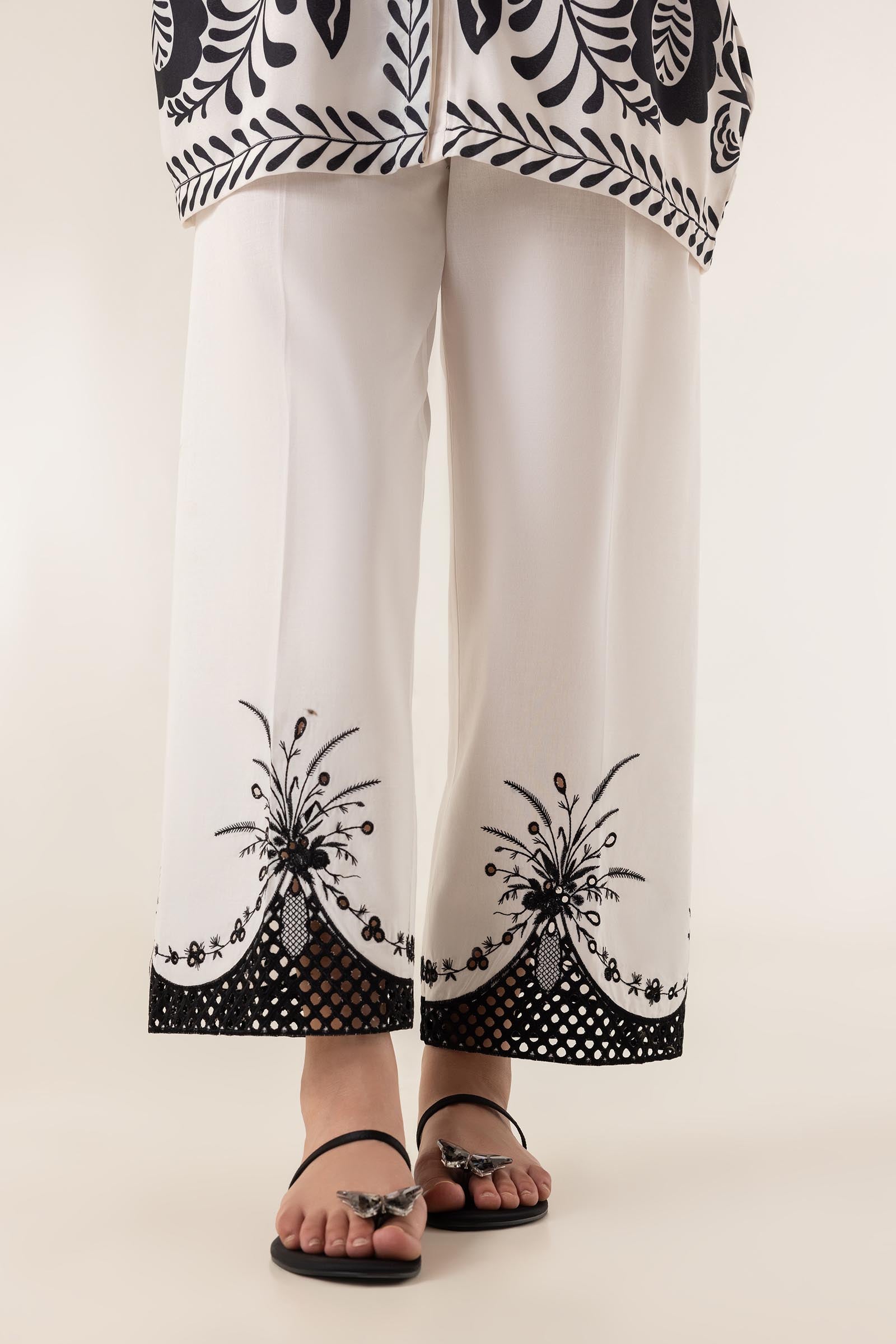 Stitched Lawn Embroidered Culotte Main image
