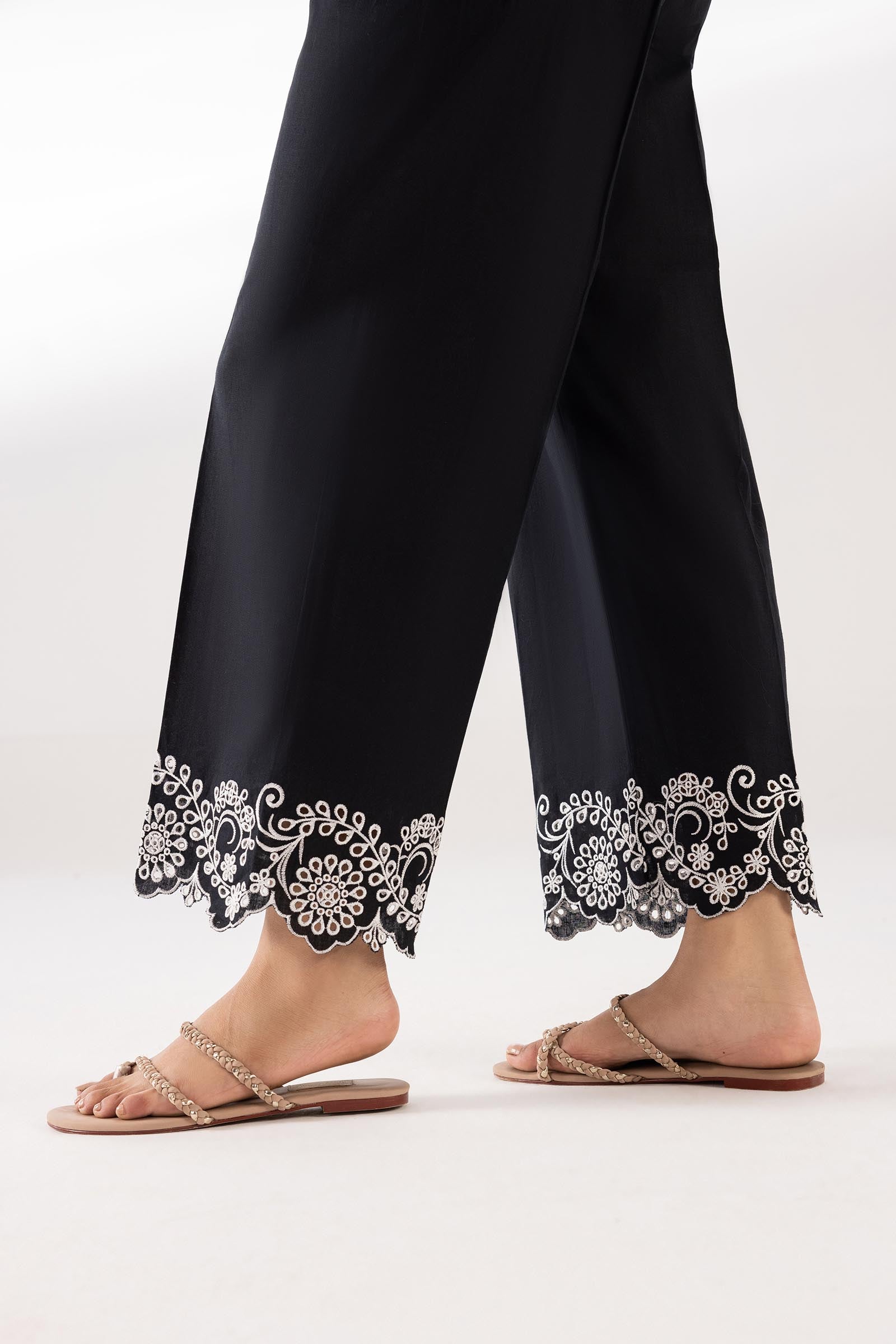 Stitched Embroidered Lawn Culotte Secondary image