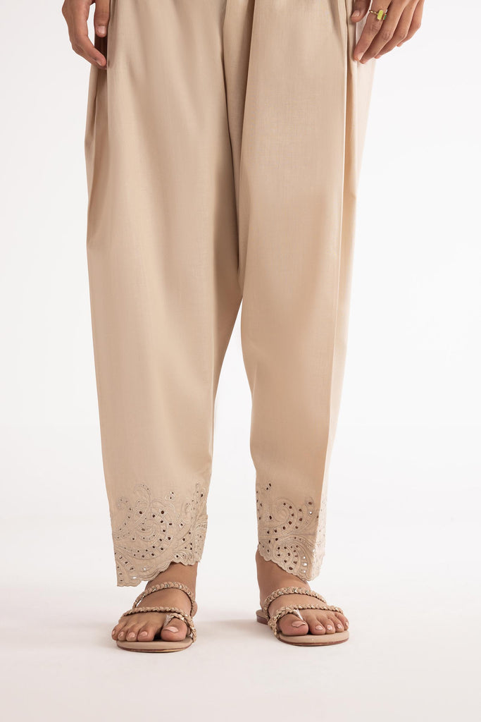 Stitched Embroidered Bottom
