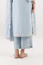 Stitched Embroidered Lawn Culotte