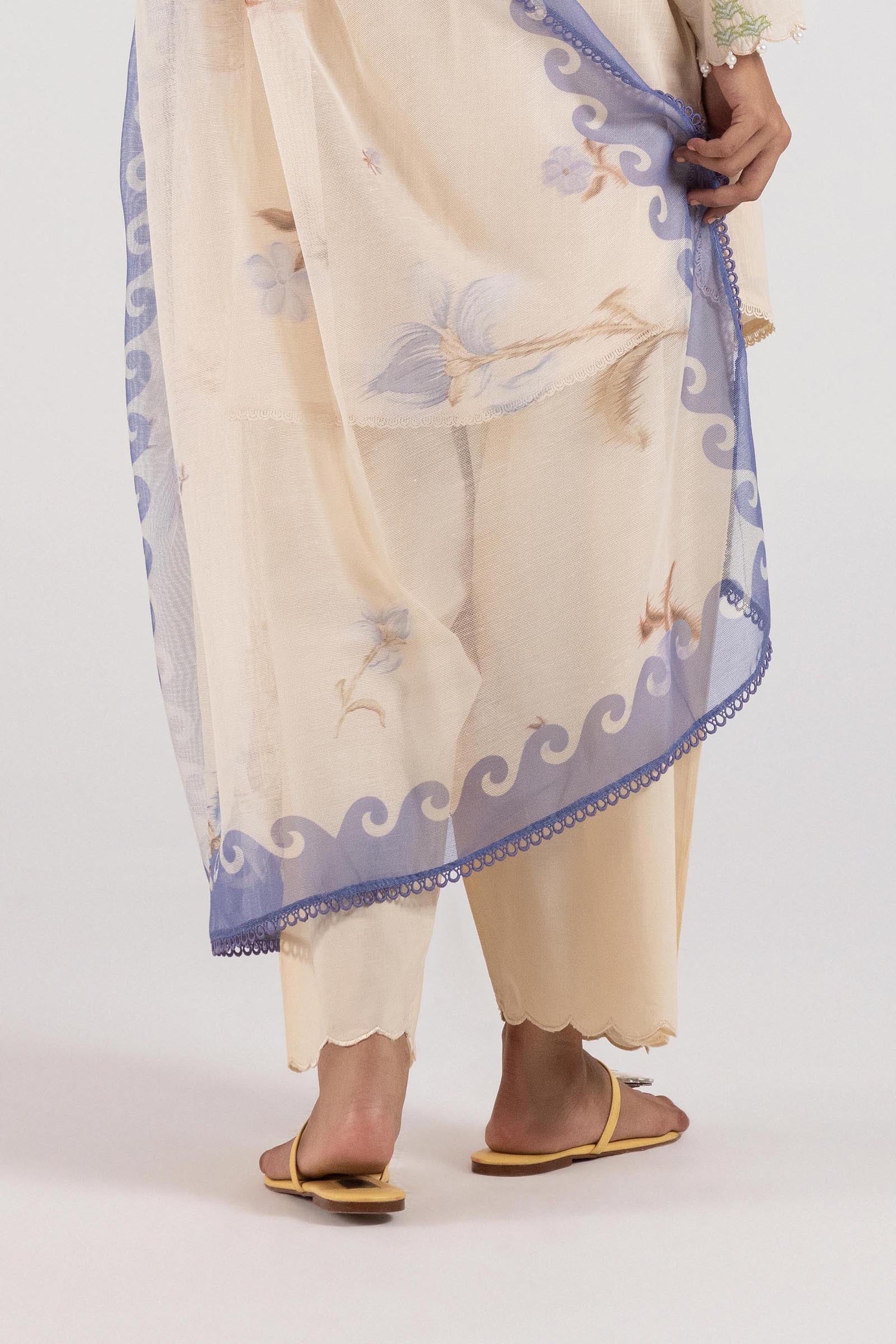 Stitched Dyed Lawn Shalwar Secondary image