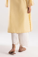 Stitched Embroidered Raw Silk Culotte