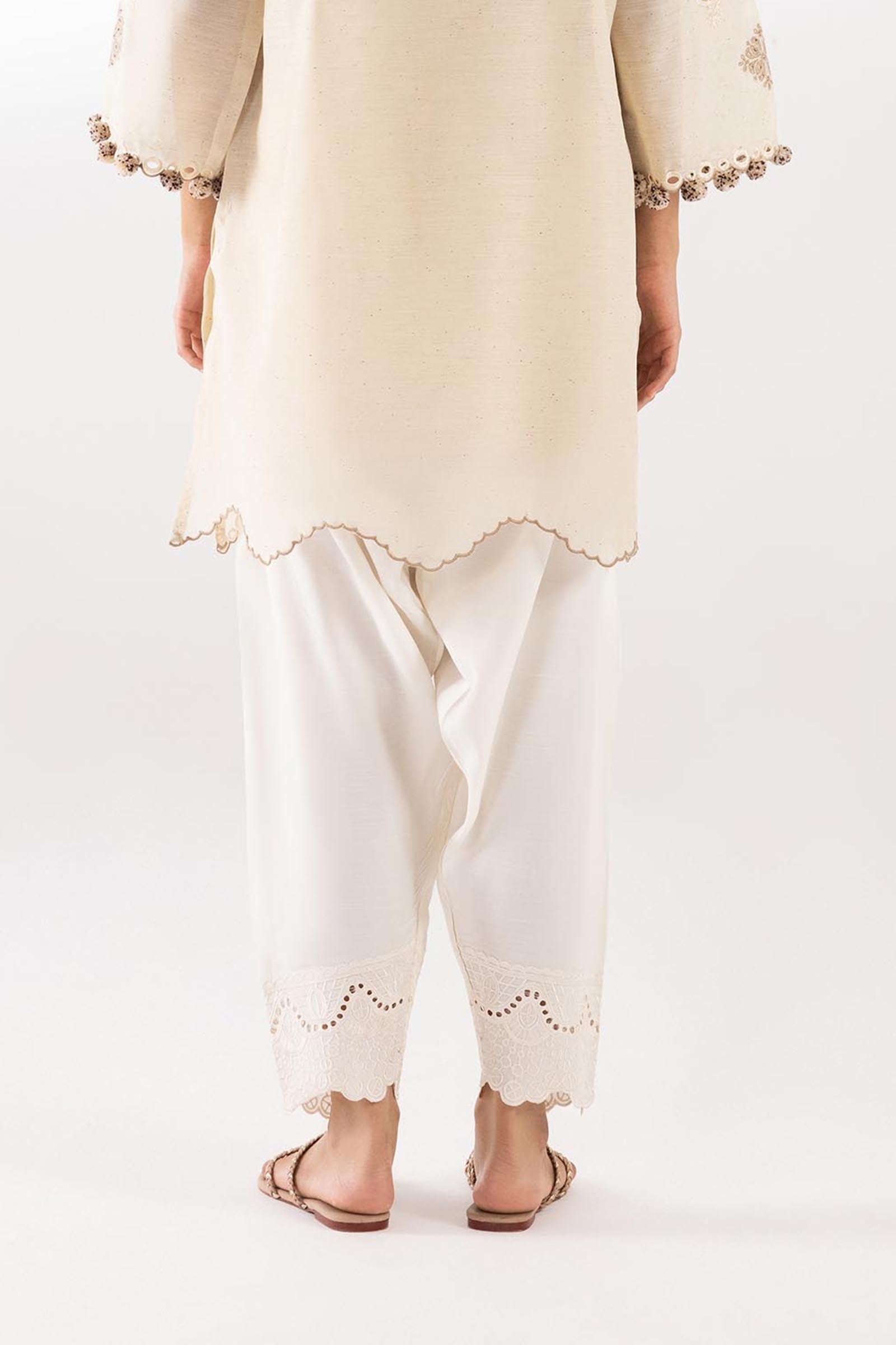 Stitched Raw Silk Shalwar Secondary image