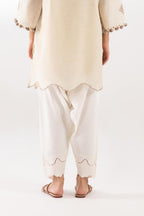 Stitched Raw Silk Shalwar