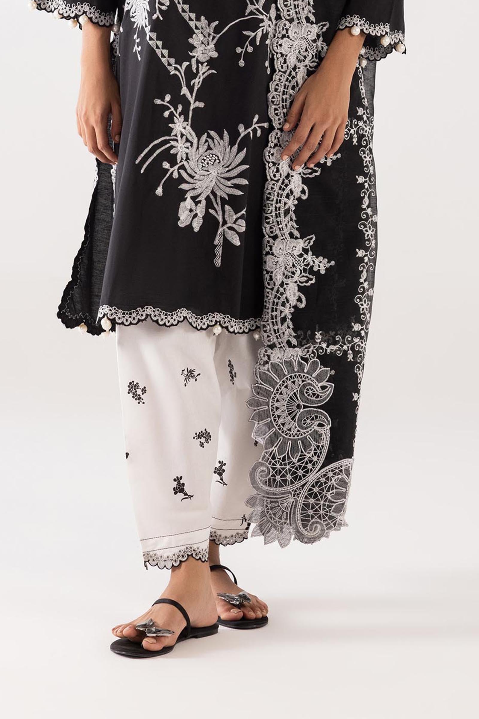 Stitched Lawn Embroidered Shalwar Main image