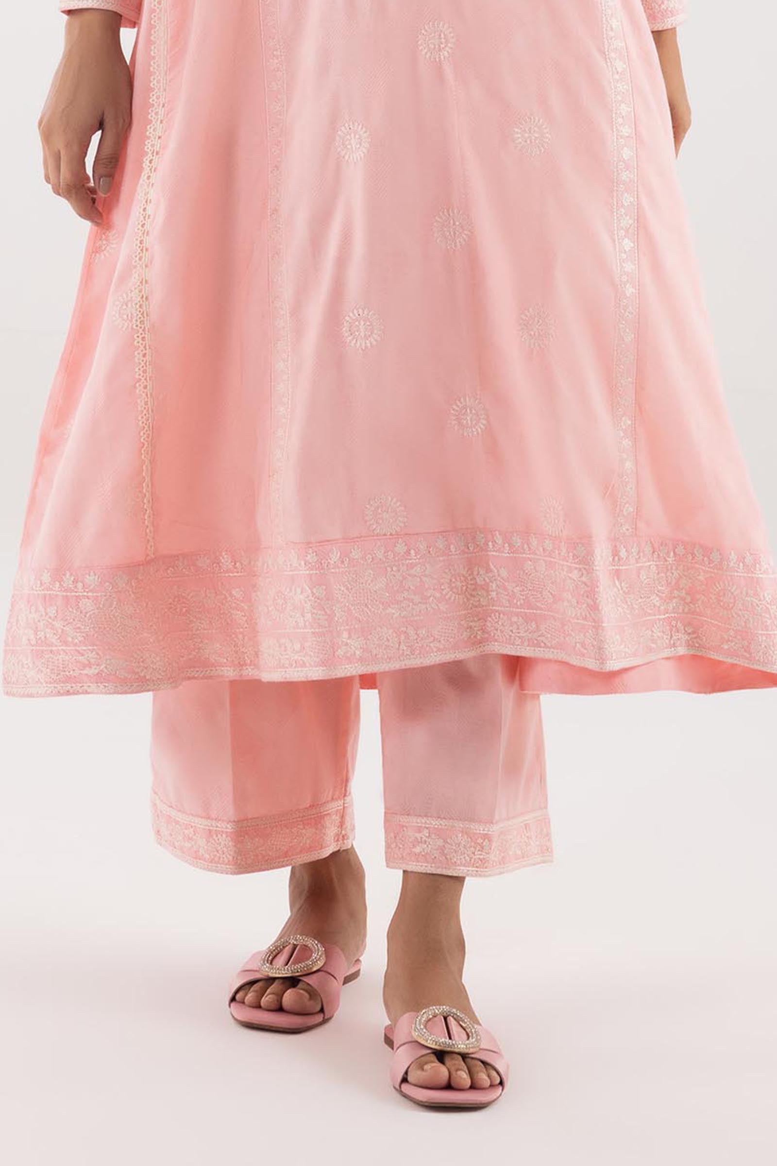 Stitched Jacquard Embroidered Culotte Main image