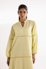 Stitched Dyed Cotton Dress