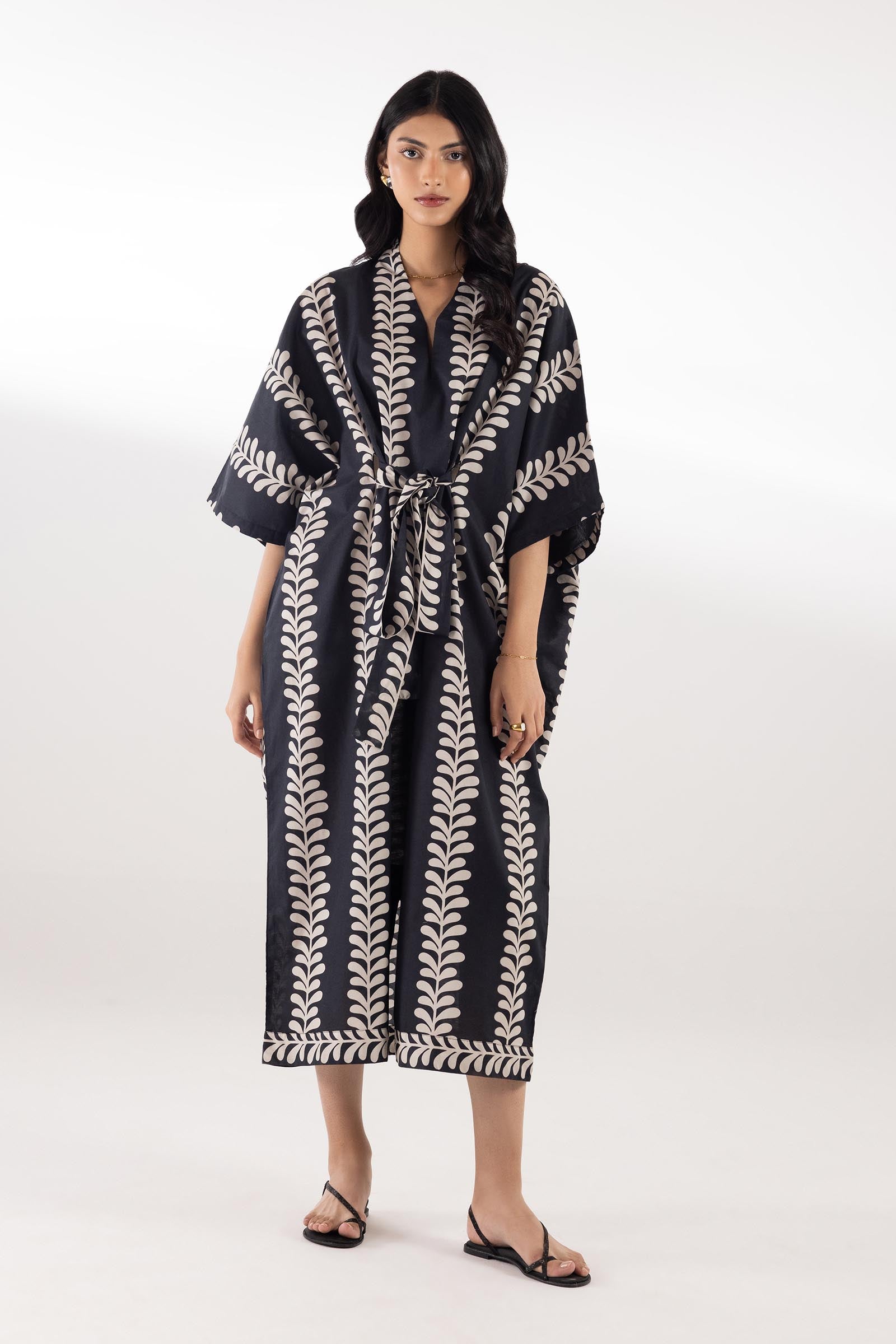 Stitched Printed Kaftan Main image