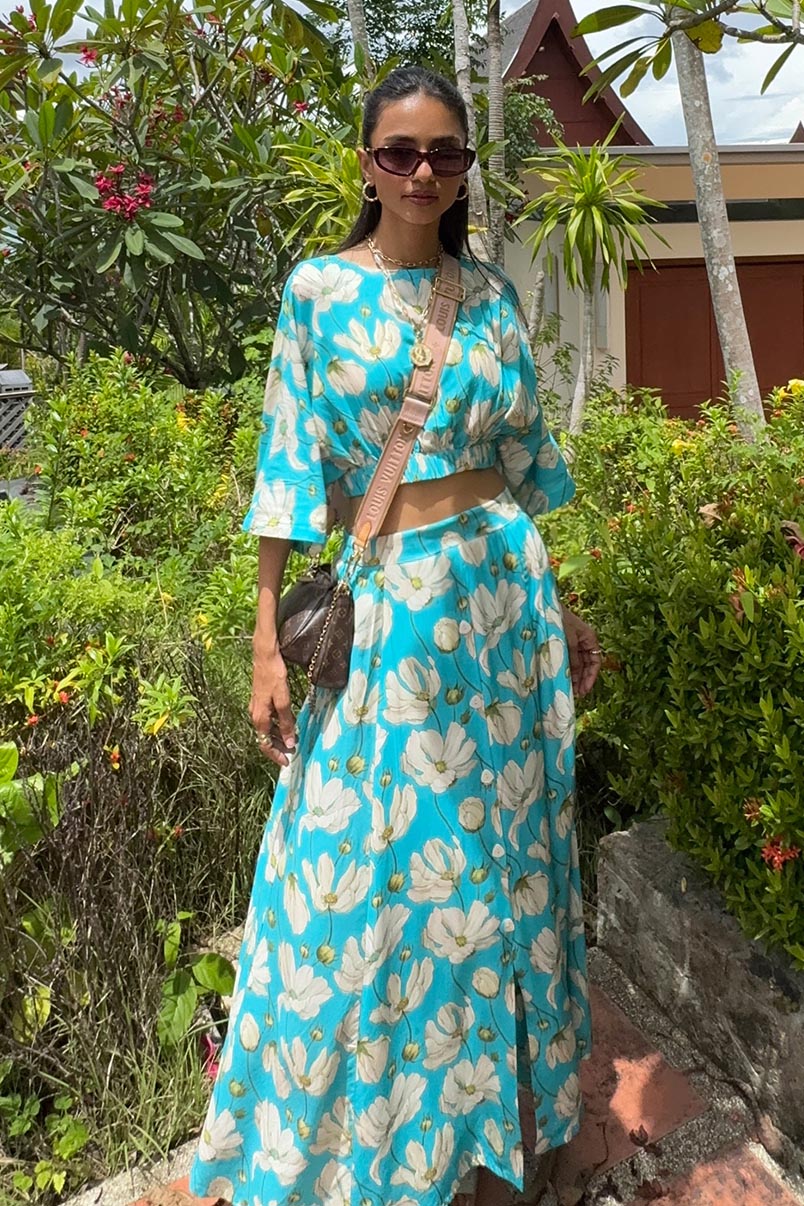 Stitched Linen Shirt + Skirt Main image