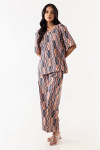 Stitched Multi Printed Cord Set