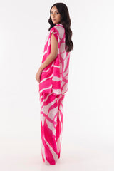 Stitched Pink Cord Set