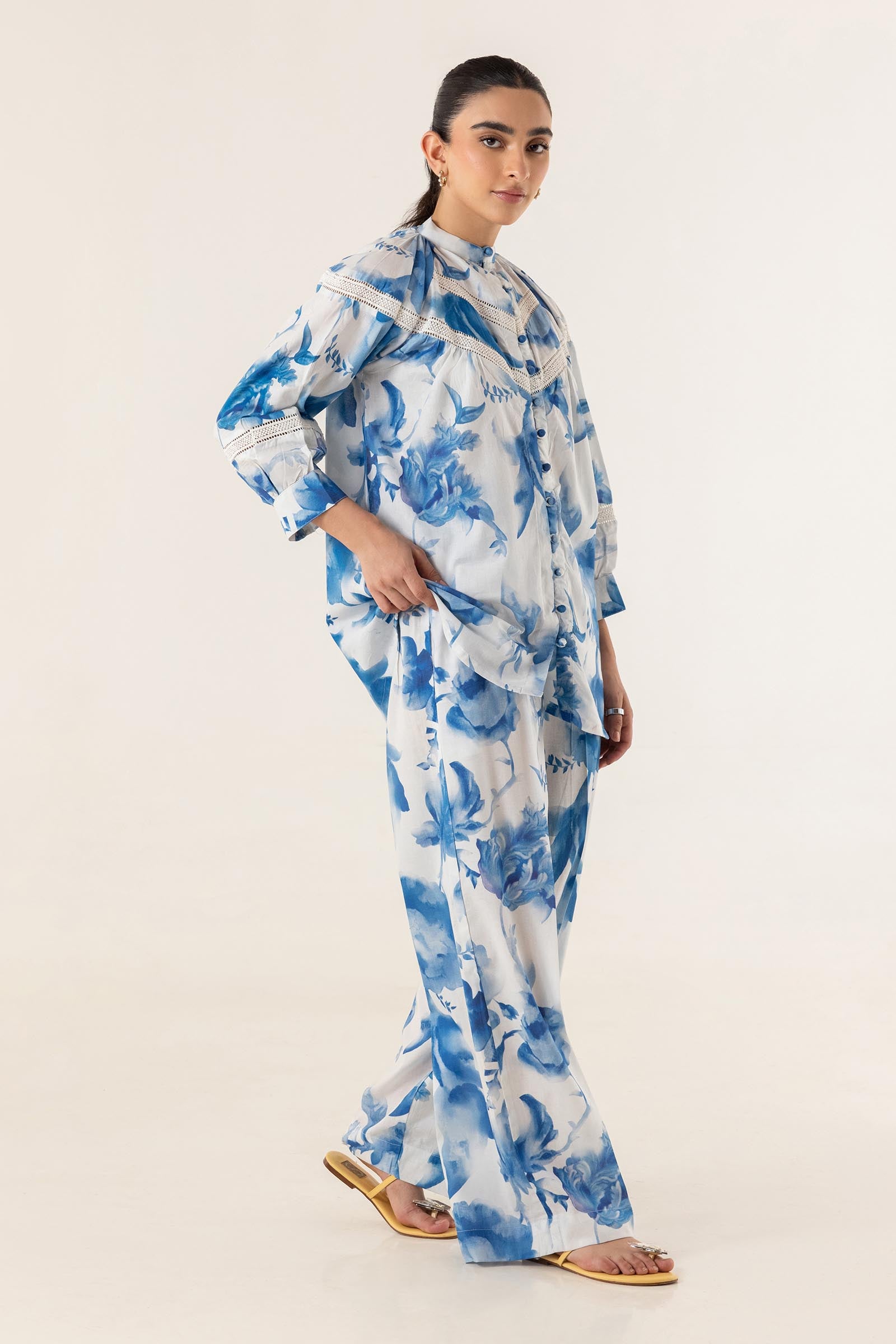 Stitched Printed Shirt + Culotte Main image