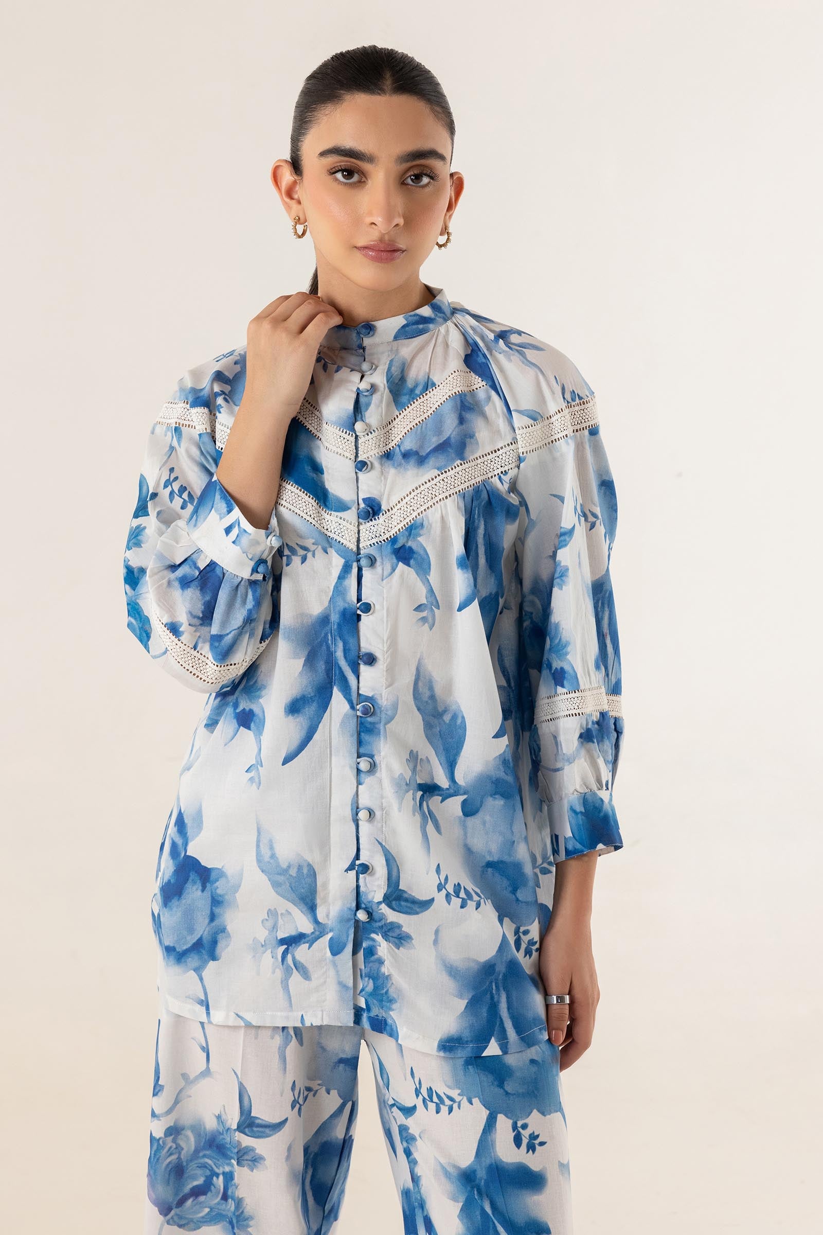 Stitched Printed Shirt + Culotte