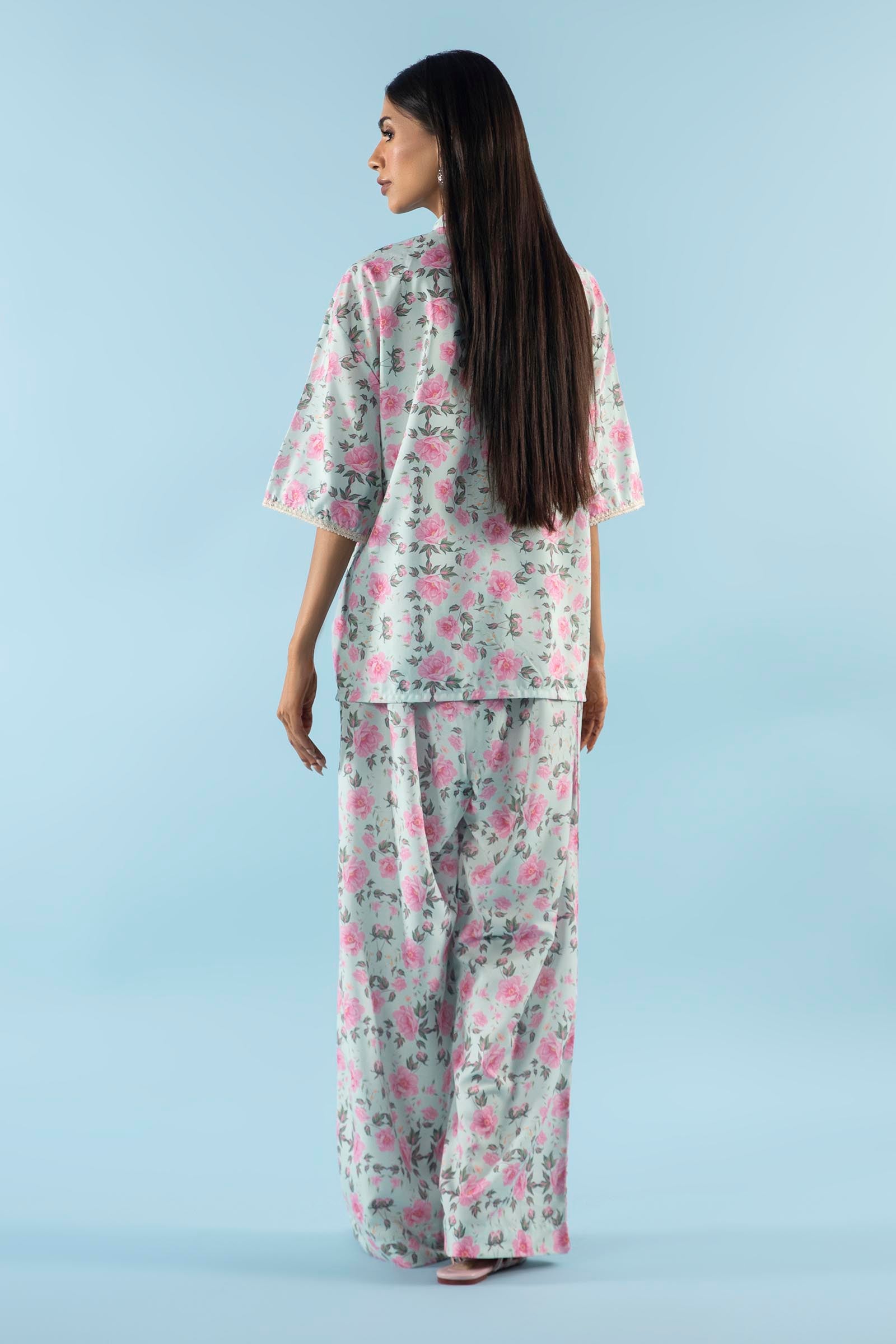 Stitched Floral Cambric Co-ord Secondary image