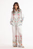Stitched Printed Wesst Satin Shirt + Culotte