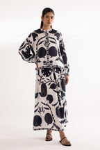 Stitched Printed Cambric Shirt + Skirt