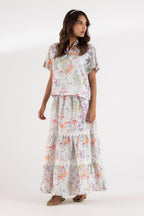 Stitched Printed Shirt + Skirt