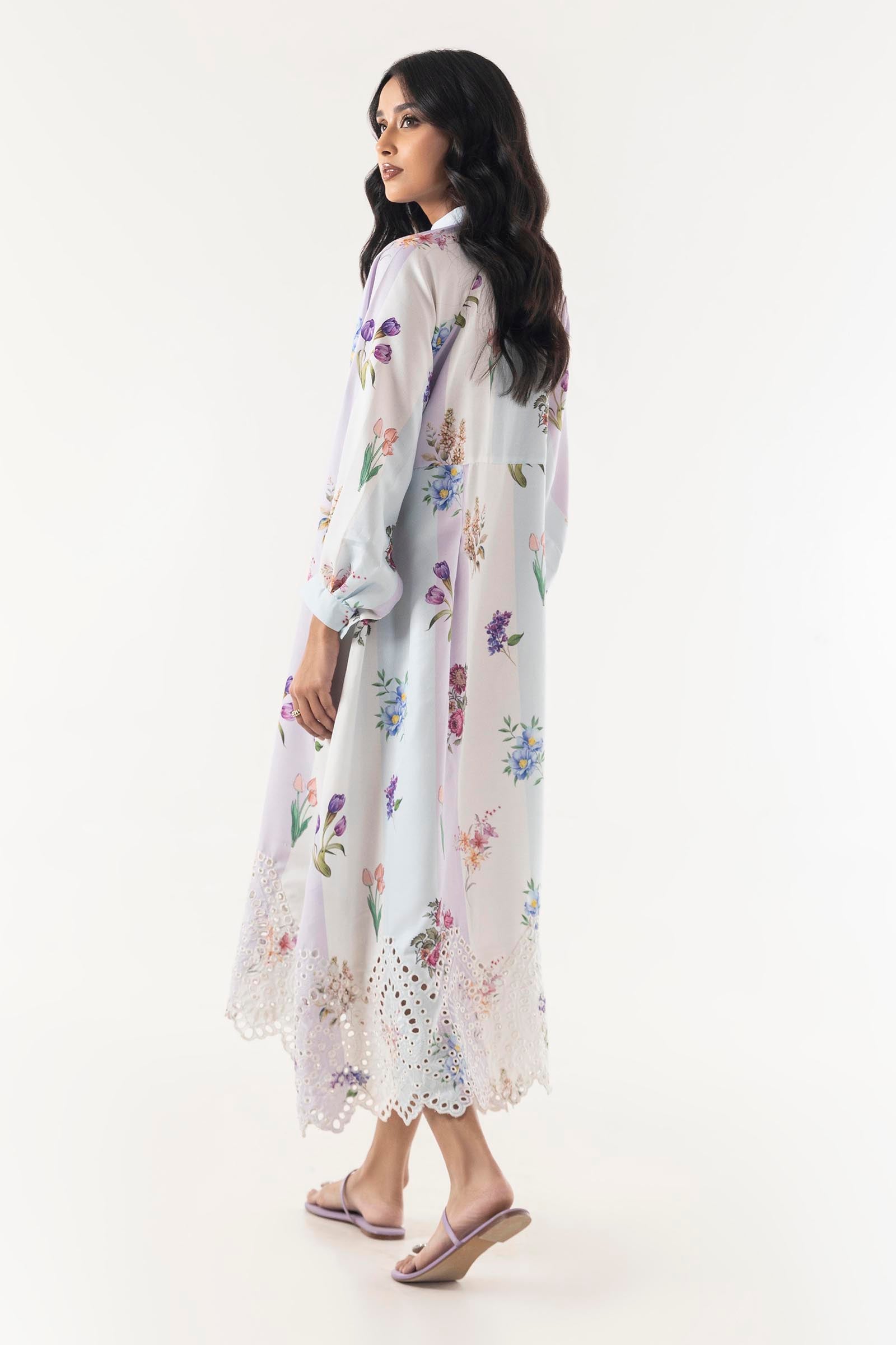 Stitched Jacquard Dress