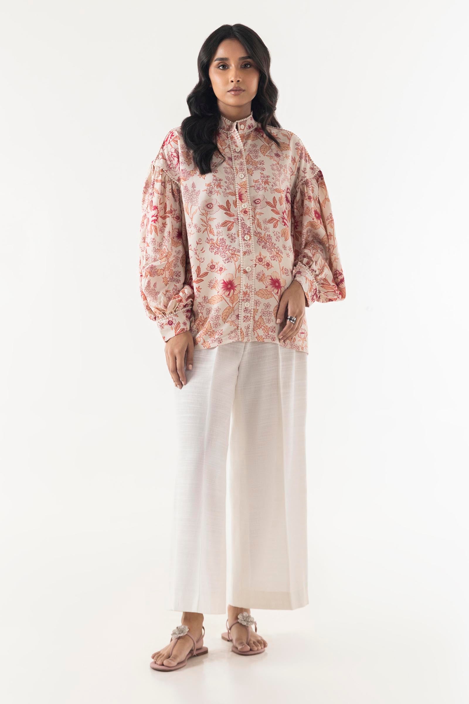 Stitched Printed Floral Shirt Main image