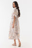 Stitched Floral Printed Dress