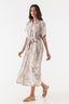 Stitched Floral Printed Dress