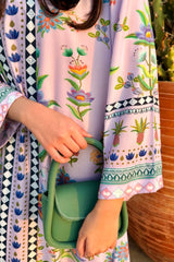 Stitched Printed Lawn West Shirt