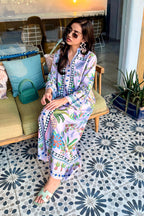 Stitched Printed Lawn West Shirt
