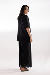 Stitched Embroidered Lawn Wesst Shirt + Culotte