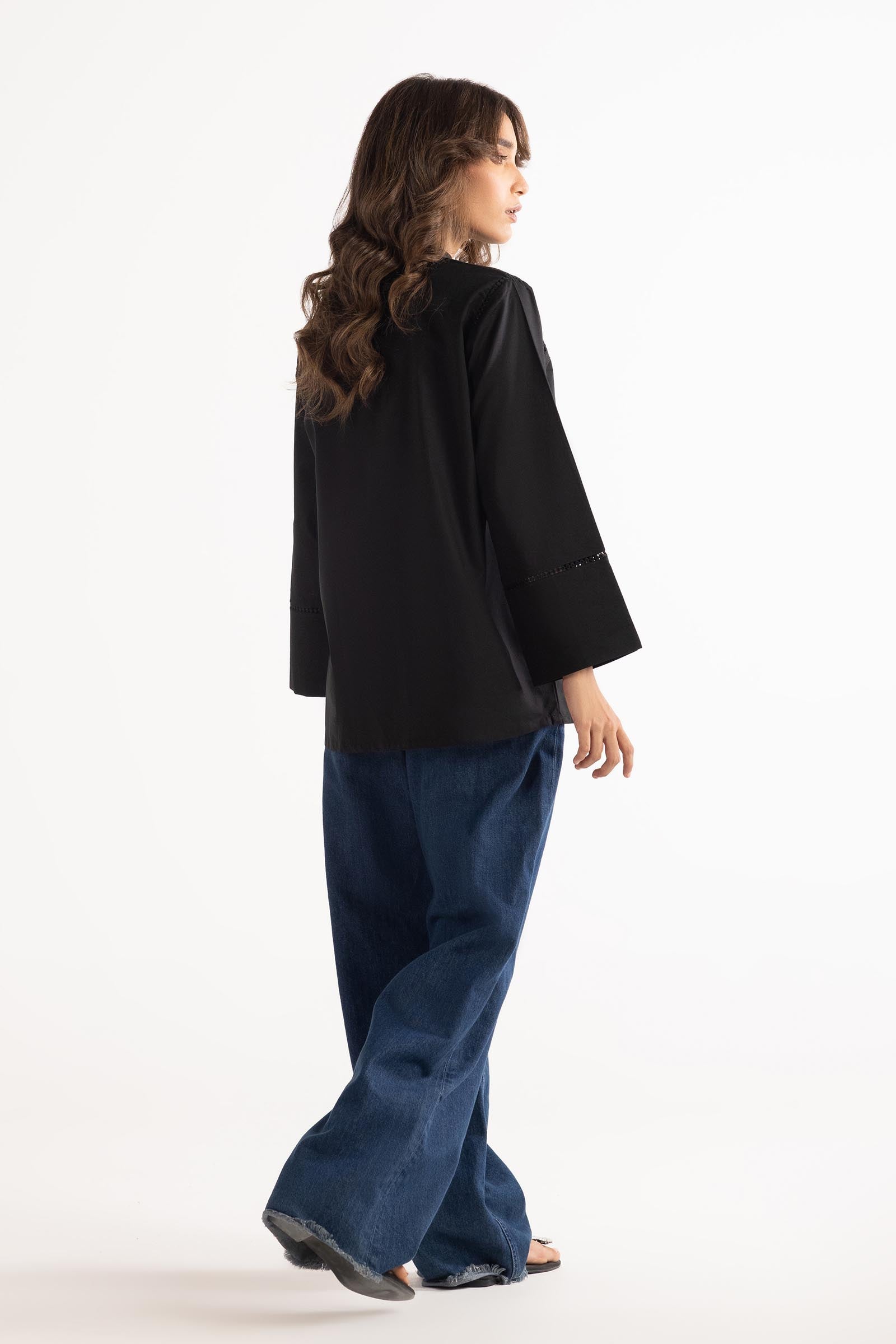 Stitched Embroidered Wesst Lawn Shirt Secondary image