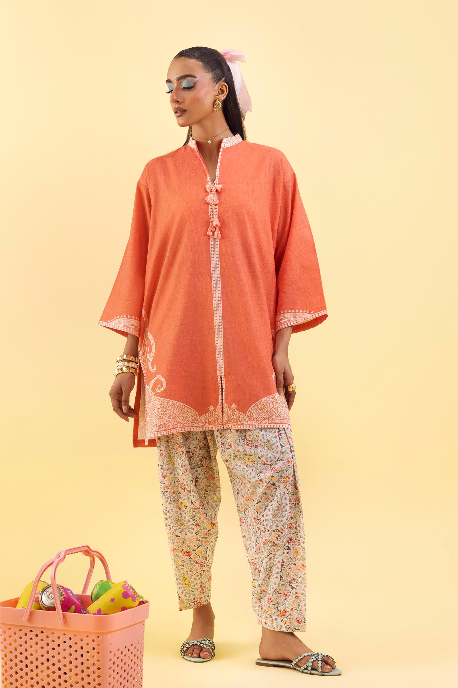 Stitched Printed Dobby Shirt+ Shalwar Main image
