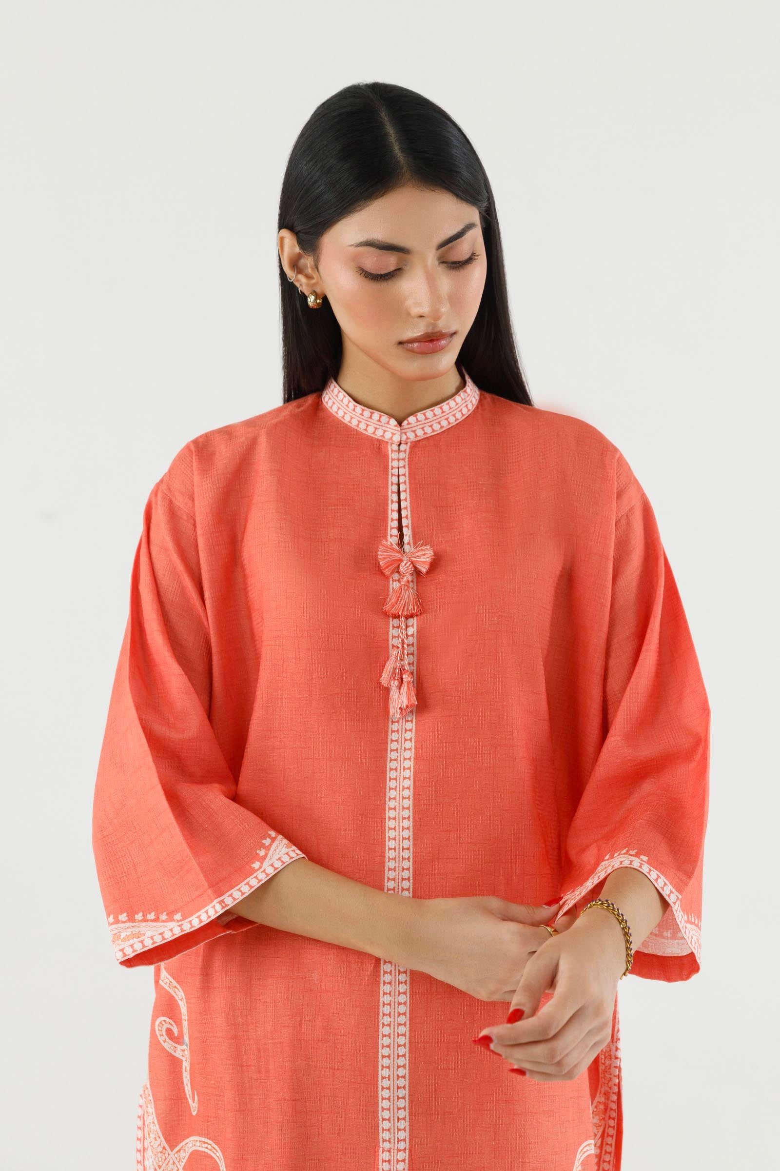 Stitched Printed Dobby Shirt+ Shalwar Secondary image