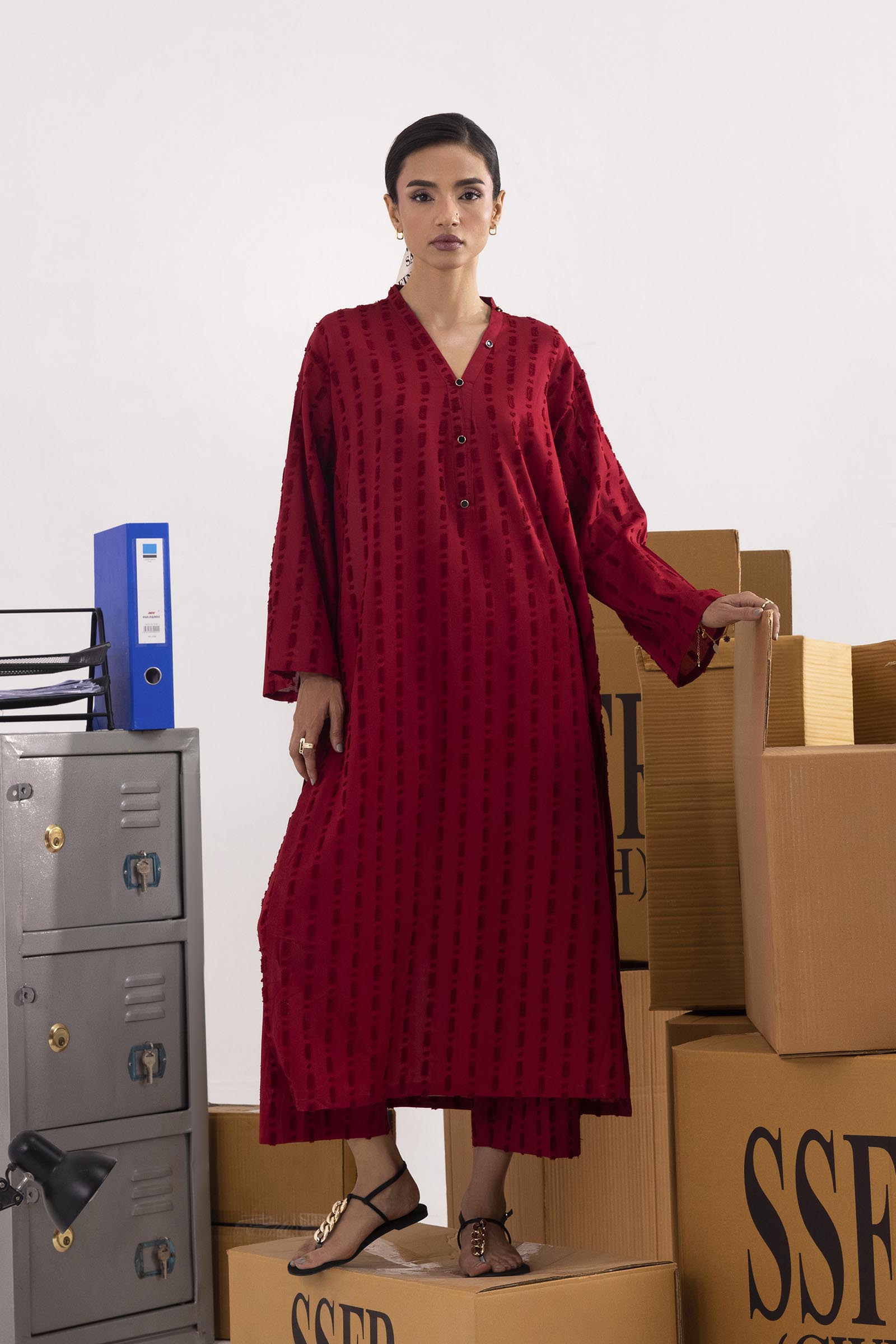 Stitched Brochia Shirt + Culotte