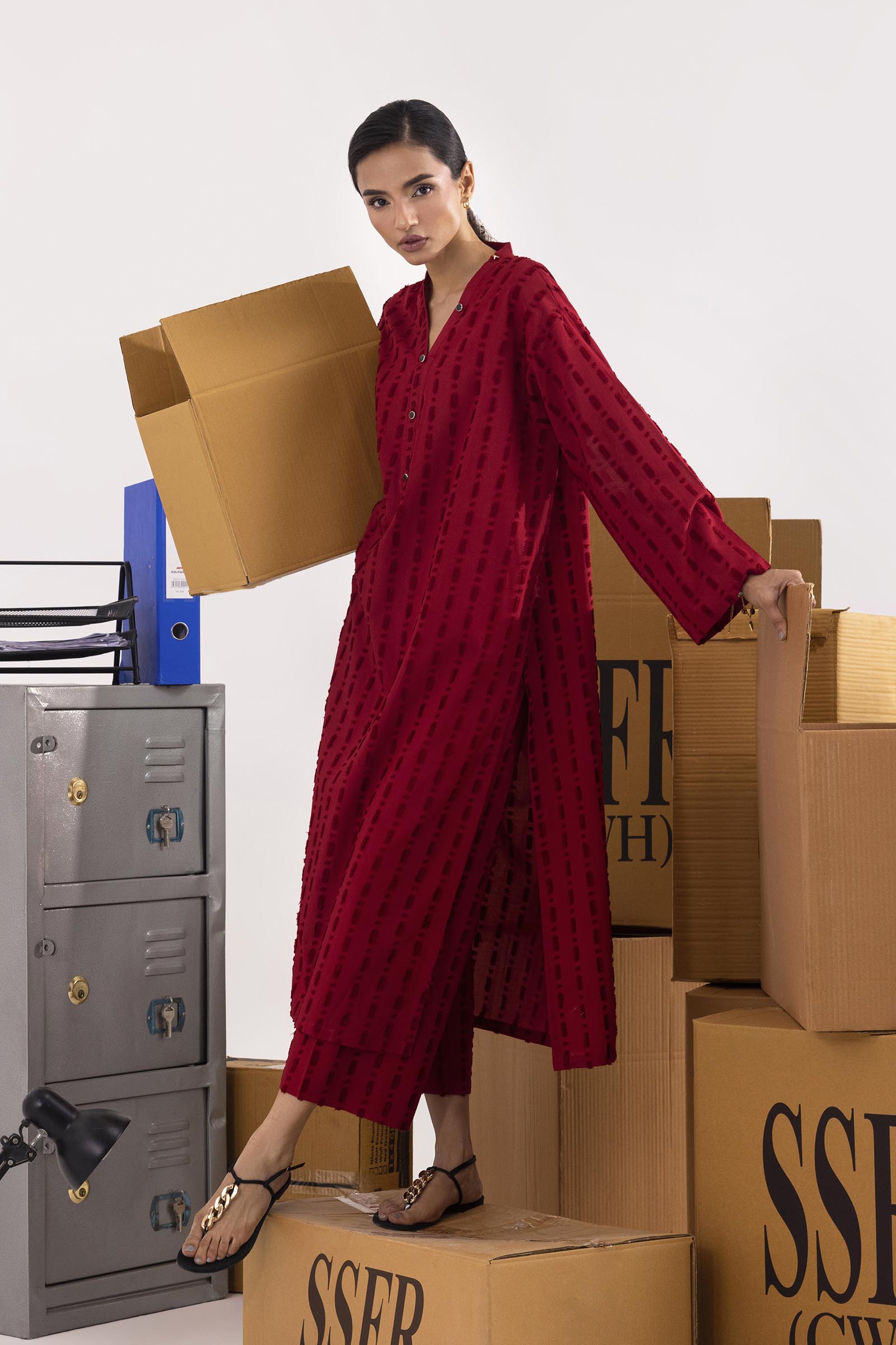 Stitched Brochia Shirt + Culotte