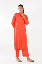 Stitched Dyed Linen Shirt + Culotte